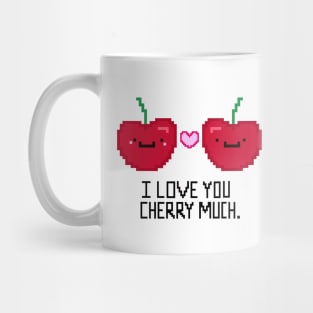 Pixelated Cherry Love Mug